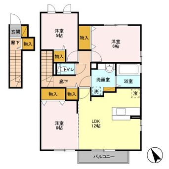 間取図 カーサフォレストA