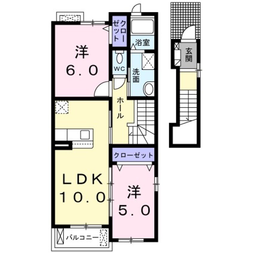 間取図 メゾンドラフレＢ