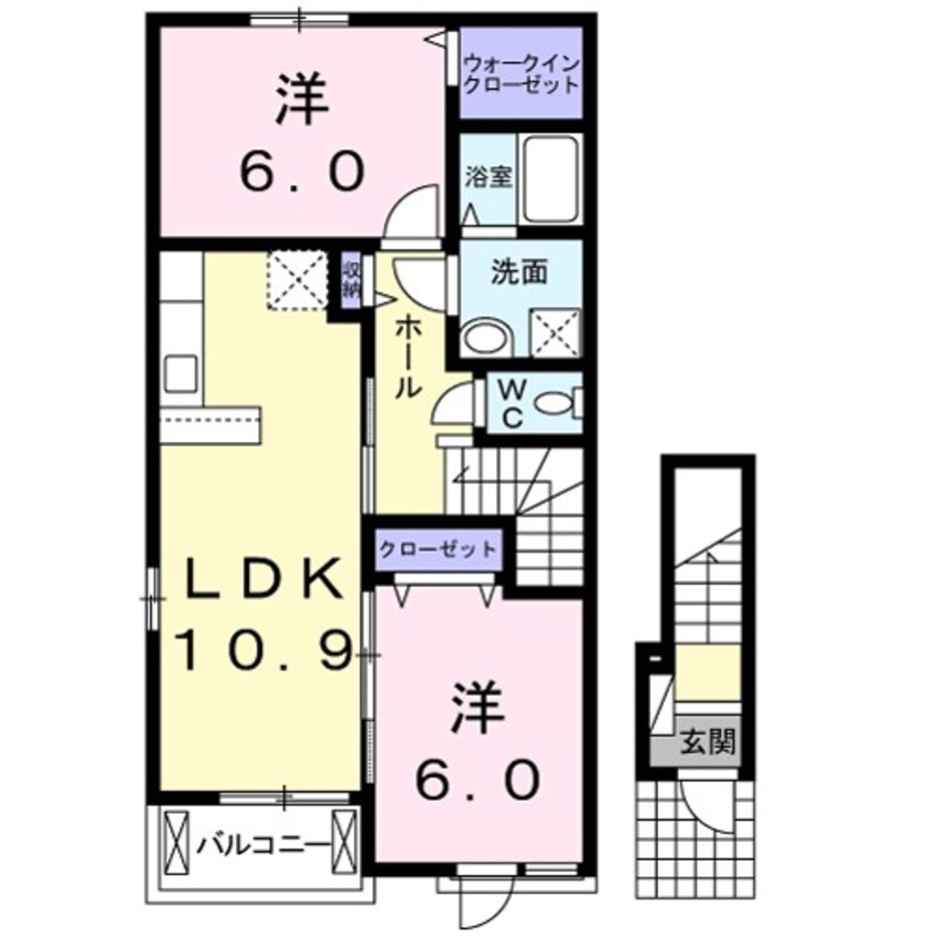 間取図 シャトーハイツII