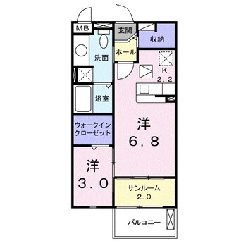 間取図 サニーヒルズ岡台II