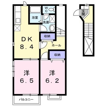 間取図 シャイン・スクエアＡ