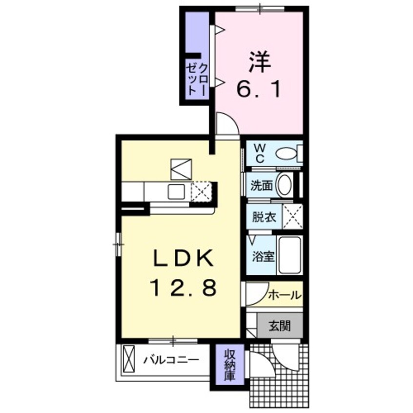 間取図 シャン・ド・フルール　II