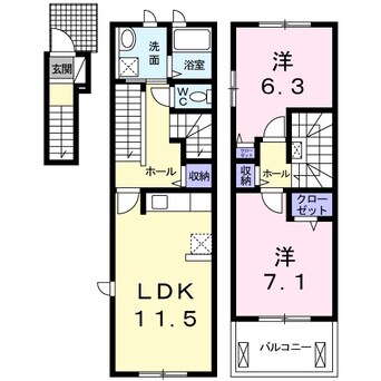 間取図 アン　ソレイエＡ