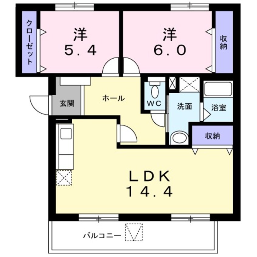 間取図 プレステージコート　パーク館