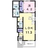 Ｖｅｒｄｅ　Ｖｉｌｌａ　III 1LDKの間取り