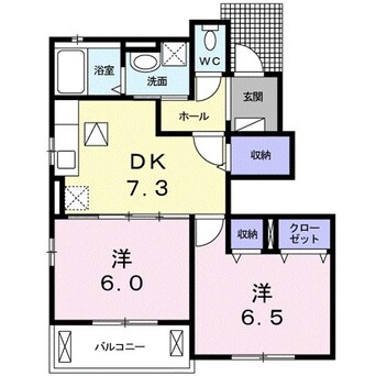 間取図 パレス　ジェリカIIーＡ