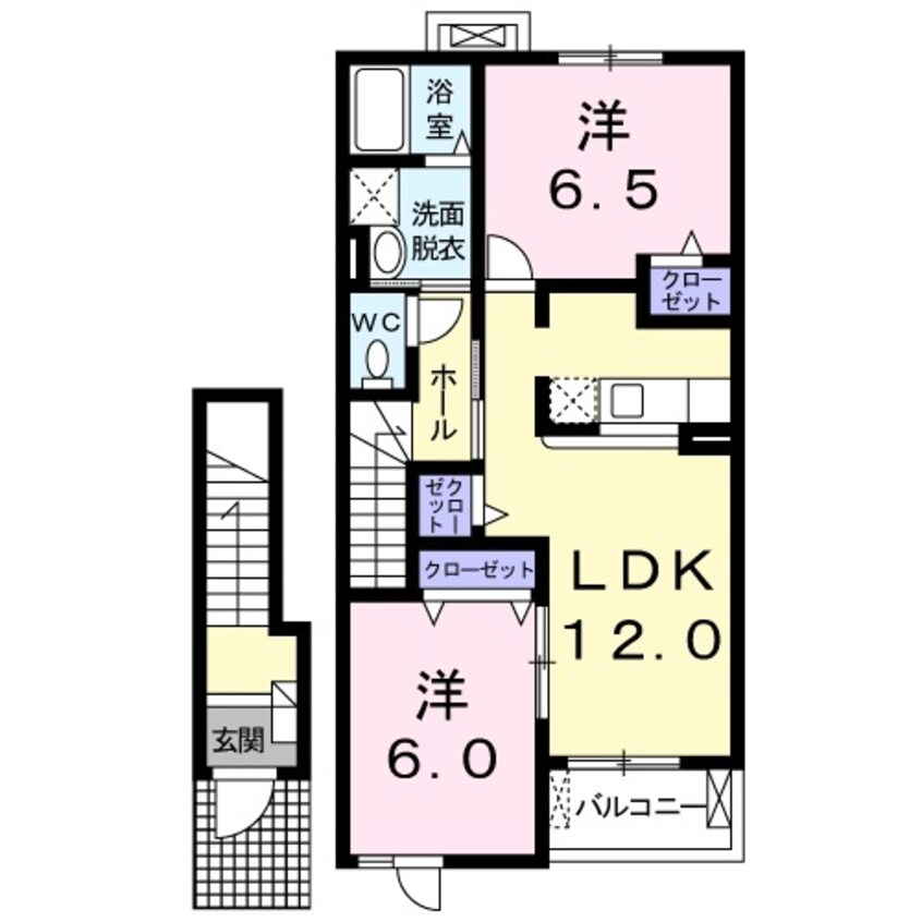 間取図 アクティブ・ウィングII