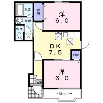 間取図 アヴニール１２３　Ａ