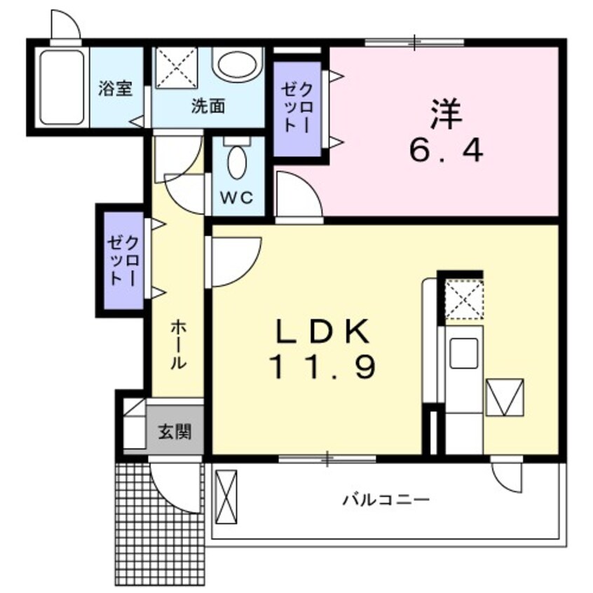 間取図 グラン・アヴェニールＢ