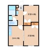 リユニオン 2DKの間取り