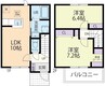 森の泉 2LDKの間取り