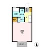 ジュネス結城D 1Kの間取り