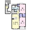 プリームス 2LDKの間取り