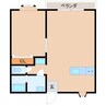 小石川ハイツ 1LDKの間取り