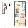 （仮）間々田新築アパート 2LDKの間取り