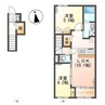 （仮）間々田新築アパート 2LDKの間取り