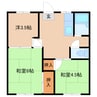 ファミーユ下館B 3DKの間取り