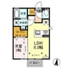 ルビア 1LDKの間取り