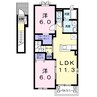 アプローズ 2LDKの間取り