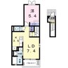 エターナル 1LDKの間取り