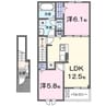 セウ　アズール 2LDKの間取り