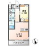 グルース 1LDKの間取り