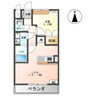 サンクチュアリV 1LDKの間取り