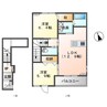 シャトー　マリアージュ 2LDKの間取り