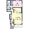マイスター青山III 1LDKの間取り