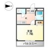 ディアドリーム 1Kの間取り