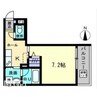 Maison de　Quatre Ⅲ 1Kの間取り