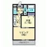 アルーア西町 1LDKの間取り
