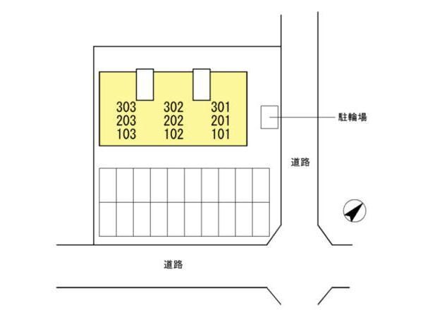 配置図 サンハイツⅡ番館