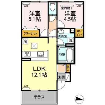 間取図 クレア