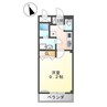 シャルマンハウス 1Kの間取り