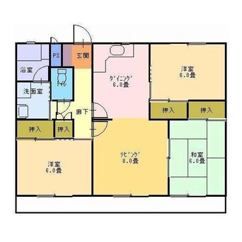 間取図 大福マンション木之庄