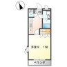 プレステージ曙 1Kの間取り