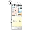 ソレイユ曙 1Kの間取り