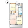 ランドマーク曙　弐番館 2LDKの間取り
