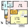 Ｄ-ｒｏｏｍオーク　Ｂ棟 1LDKの間取り