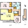 Ｄ-ｒｏｏｍオーク　Ｂ棟 2LDKの間取り