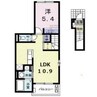 エクセレント山口 1LDKの間取り