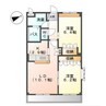 テンダーハウス 2LDKの間取り