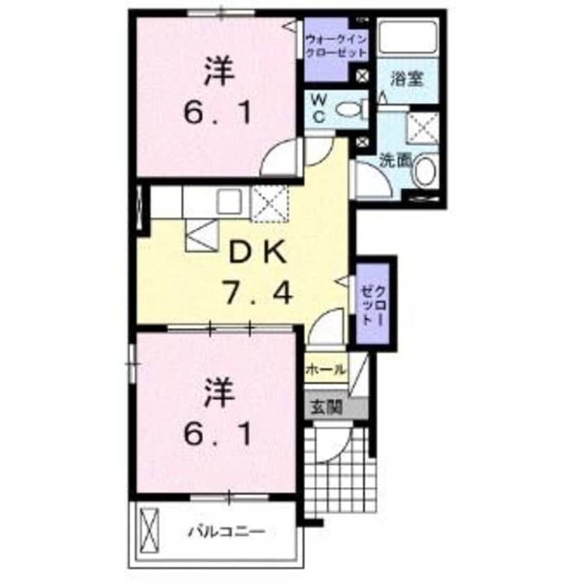 間取図 アルデーアＡ