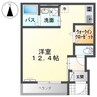 アリシア 1Rの間取り