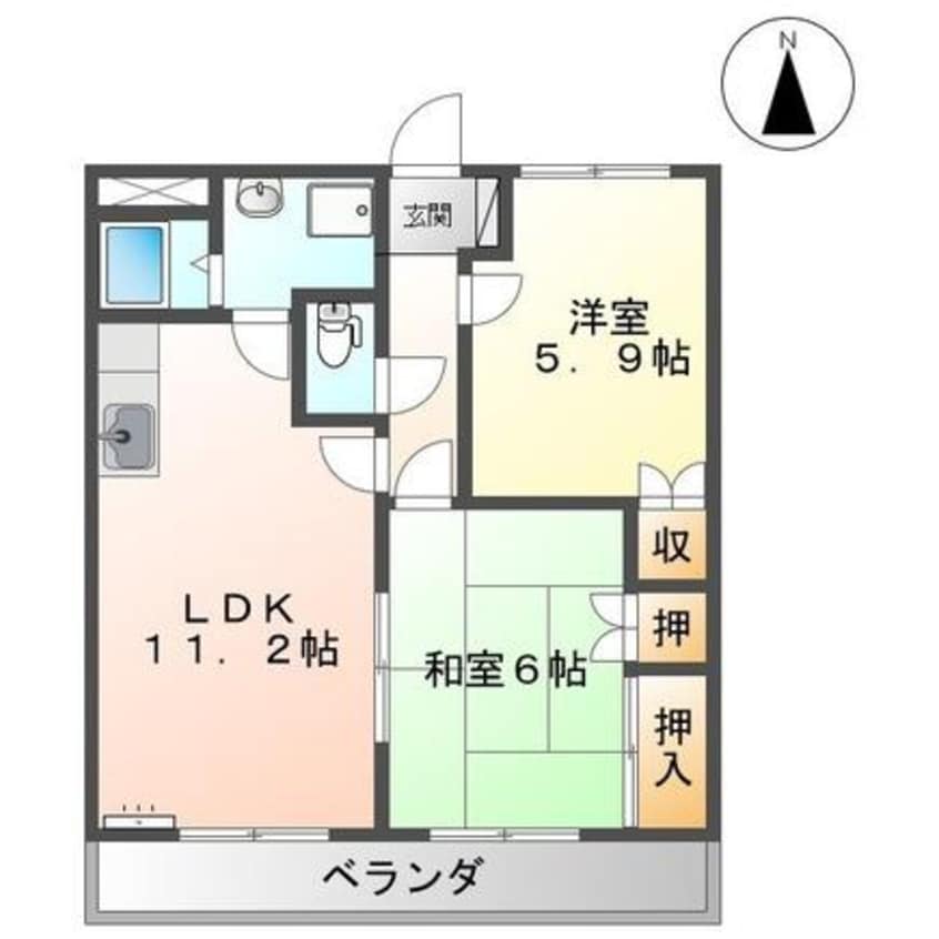 間取図 コンフォールパレス