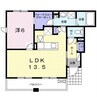 カープⅠ 1LDKの間取り