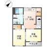 サンハイツ山ノ手 2DKの間取り