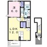エテルナＡ 1LDKの間取り