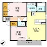 カサグランデ曙　A棟 2LDKの間取り